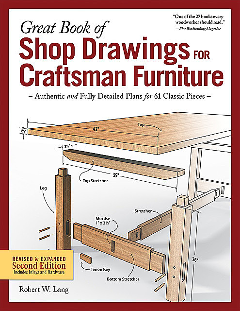 Great Book of Shop Drawings for Craftsman Furniture, Revised & Expanded Second Edition, Robert Lang