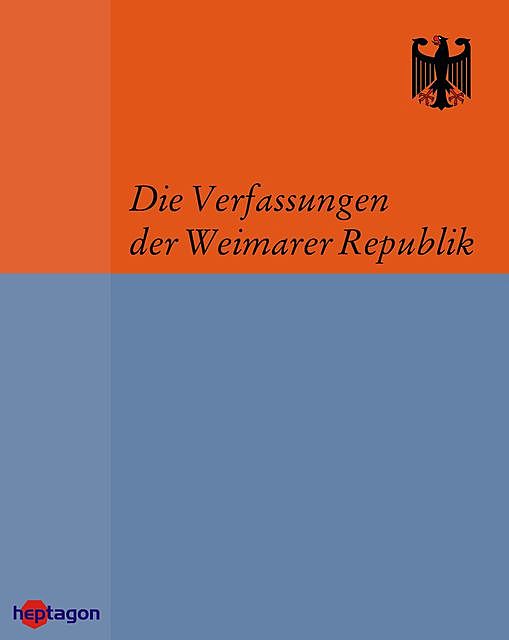 Die Verfassungen der Weimarer Republik, Martin Regenbrecht
