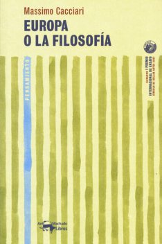 Europa o la filosofía, Massimo Cacciari