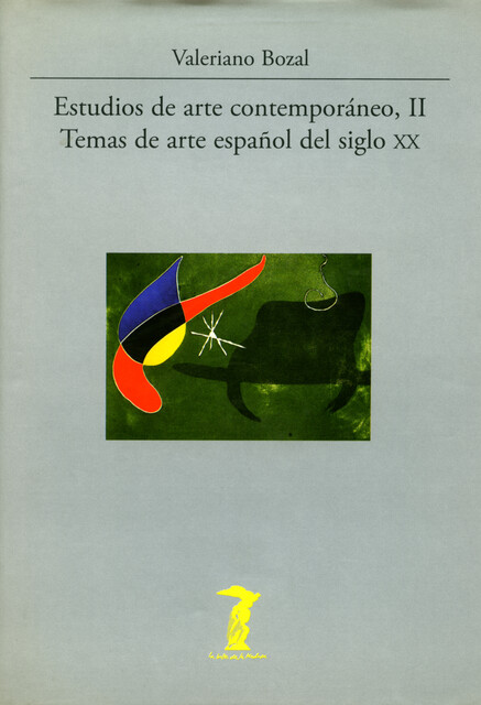 Estudios de arte contemporáneo, II, Valeriano Bozal