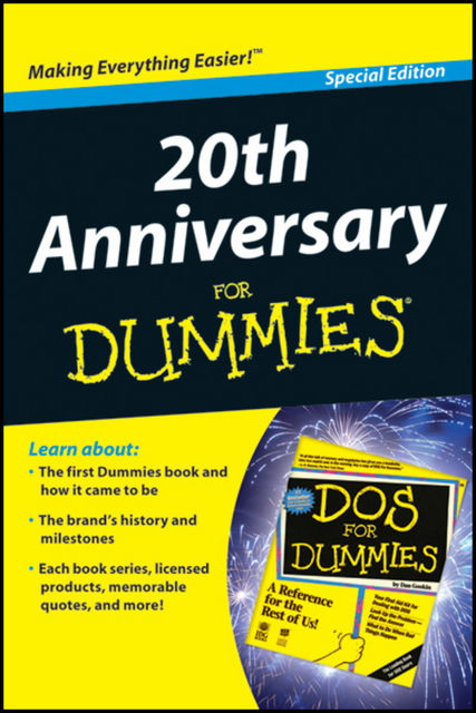 20th Anniversary For Dummies, David Palmer, Esther Neuendorf, Kristin Ferguson-Wagstaffe, Lindsay Lefevere, Mary Bednarek, Robert Hickey
