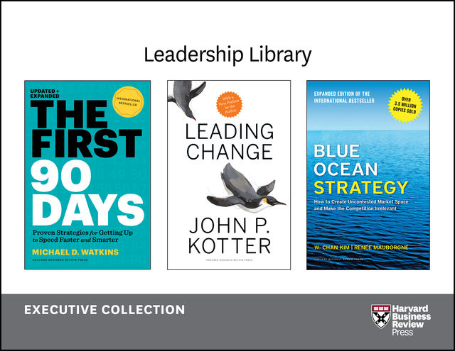 Harvard Business Review Leadership Library: The Executive Collection (12 Books), Clayton Christensen, Michael Watkins, Harvard Business Review, Michael Porter, Kenneth L. Kraemer