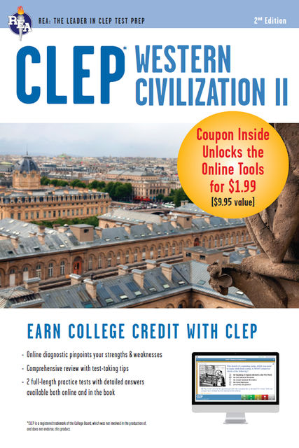CLEP Western Civilization II Book + Online, Preston Jones