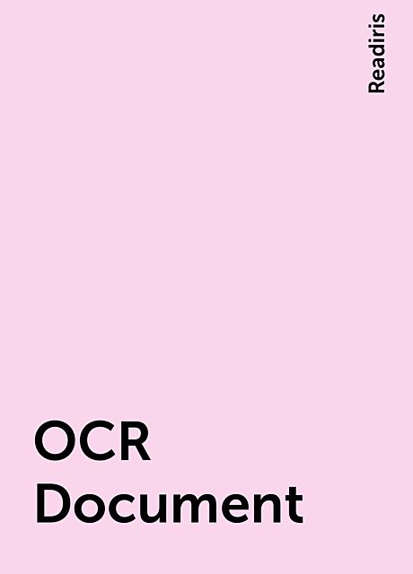 OCR Document, Readiris