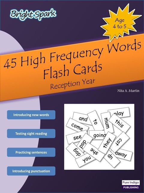 45 High Frequency Words Flash Cards, Nita Martin