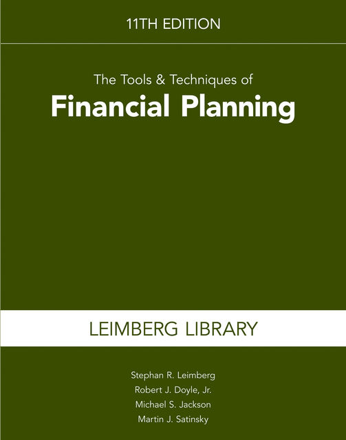The Tools & Techniques of Financial Planning, J.R., Leimberg Stephan, Robert J.Doyle