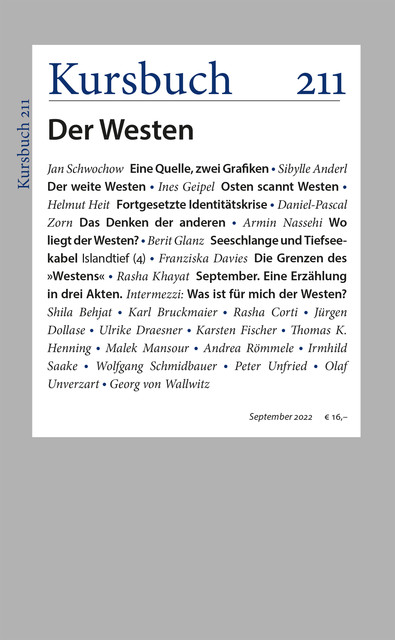 Kursbuch 211, Armin Nassehi, Peter Felixberger, Sibylle Anderl