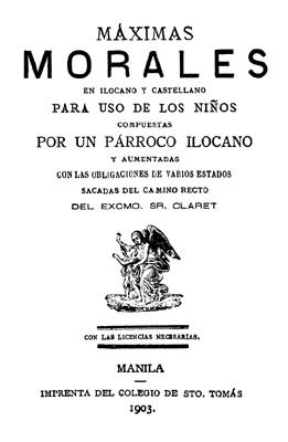 Máximas Morales en Ilocano y Castellano / Para Uso de los Niños, 