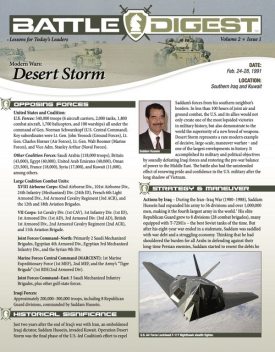 Battle Digest: Desert Storm, Christopher J. Petty