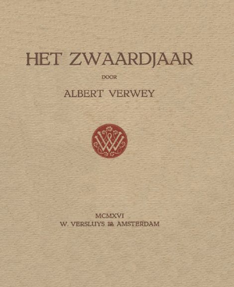 Het zwaardjaar, Albert Verwey