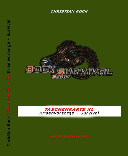 TASCHENKARTE XL Krisenvorsorge – Survival, Christian Bock