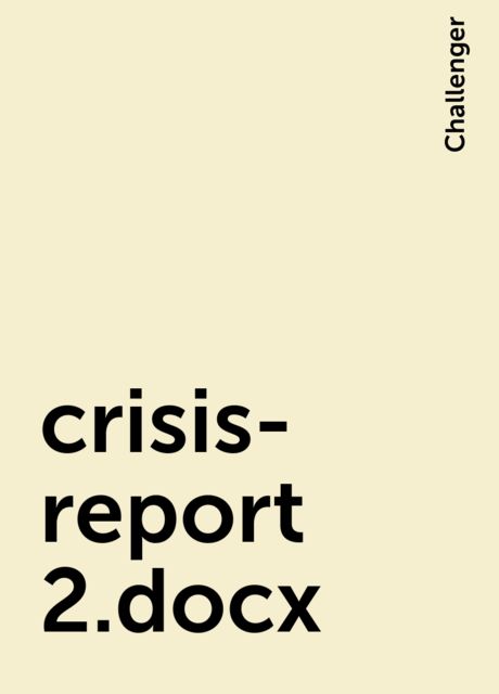 crisis-report 2.docx, Challenger