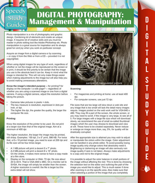 Digital Photography: Management & Manipulation, Speedy Publishing