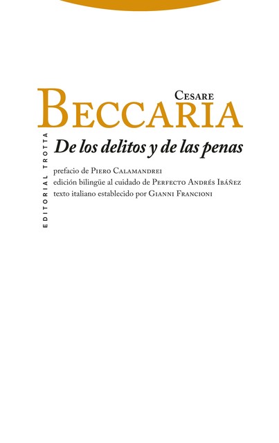 De los delitos y de las penas, Cesare Beccaria