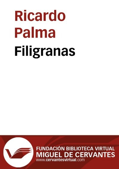 Filigranas, Ricardo Palma