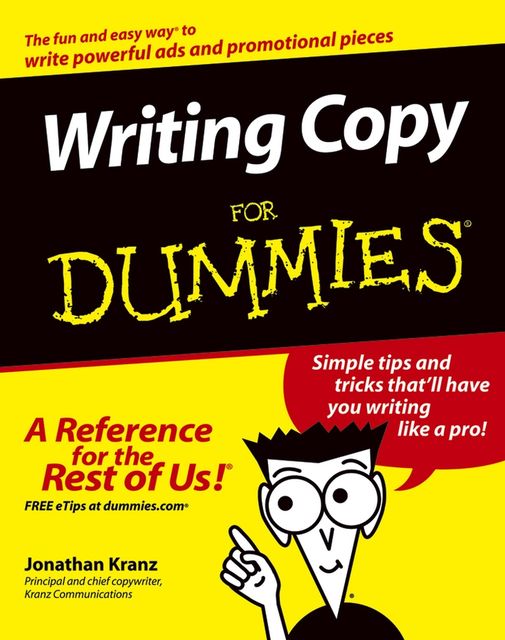 Writing Copy For Dummies, Jonathan Kranz