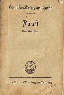 Faust: Der Tragödie erster Teil, Johann Wolfgang von Goethe
