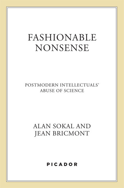 Fashionable Nonsense, Alan Sokal