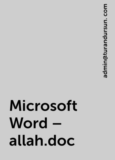 Microsoft Word – allah.doc, 