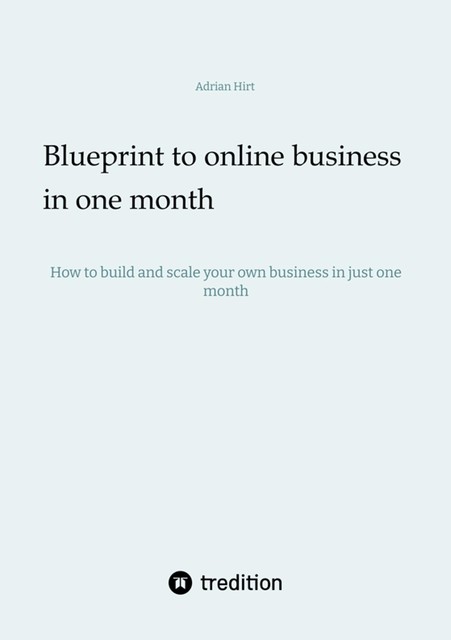 Blueprint to Online Business, Adrian Hirt