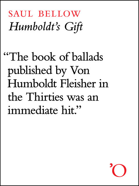 Humboldt's Gift, Saul Bellow