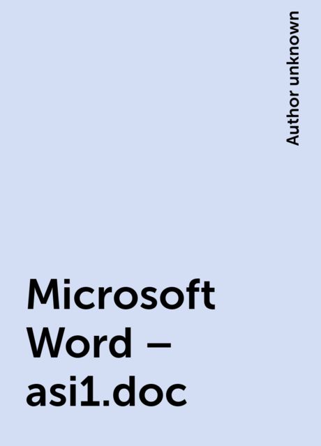Microsoft Word – asi1.doc, 