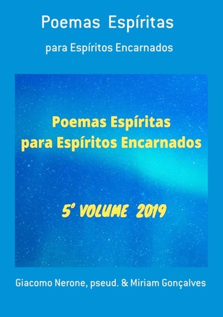 Poemas Espíritas, amp, Giacomo Nerone, Miriam Gonçalves, Pseud.