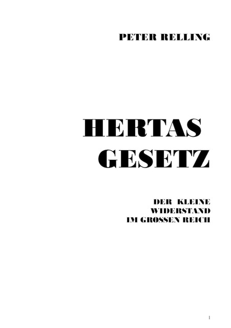 Hertas Gesetz, Hans Peter Maack