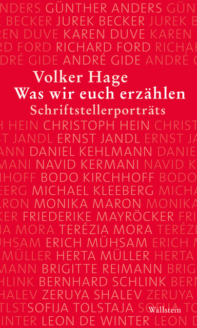Was wir euch erzählen, Volker Hage