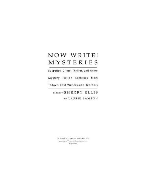 Now Write! Mysteries, Sherry Ellis