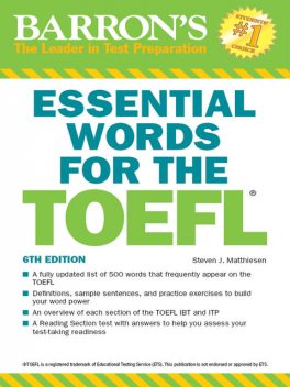 Essential Words for the TOEFL, Steven J. Matthiesen