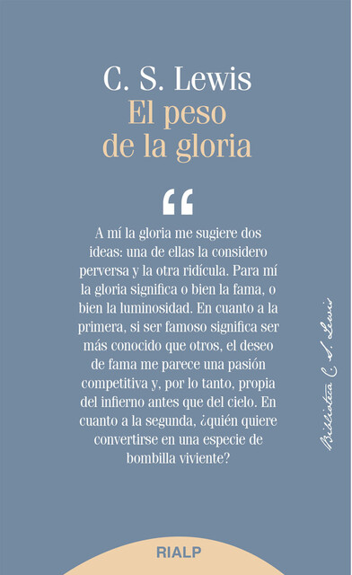 El peso de la gloria, Clive Staples Lewis