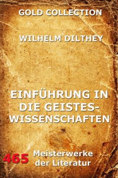 Einführung in die Geisteswissenschaften, Wilhelm Dilthey