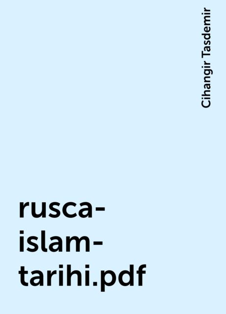 rusca-islam-tarihi.pdf, Cihangir Tasdemir