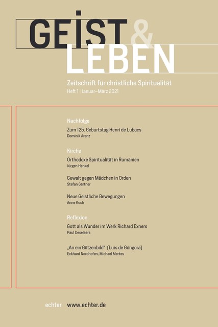 Geist & Leben 1/2021, Echter Verlag