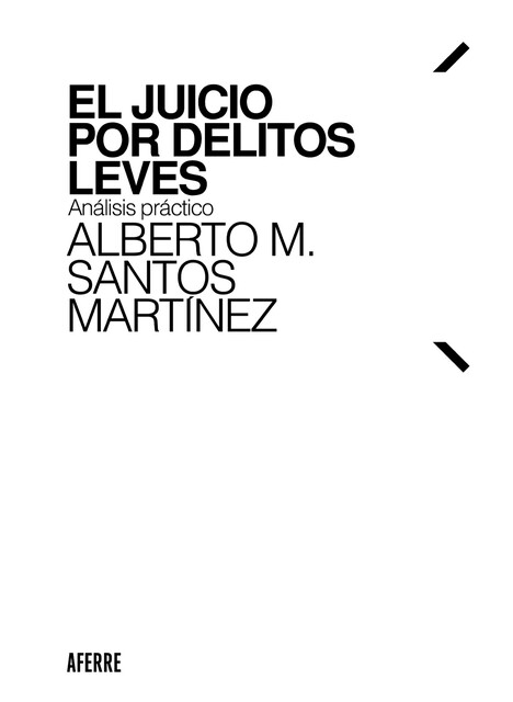 El juicio por delitos leves, Alberto M. Santos Martínez