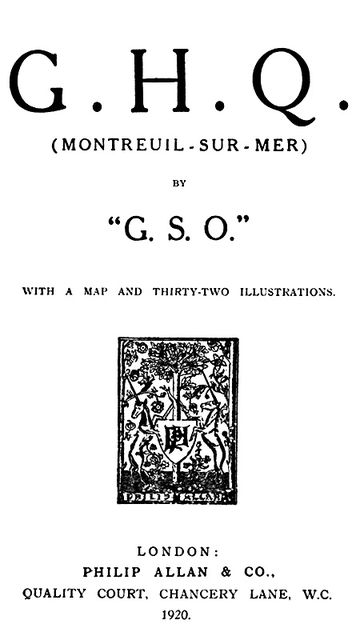 G. H. Q. (Montreuil-Sur-Mer) by “G.S.O.”, Frank Fox
