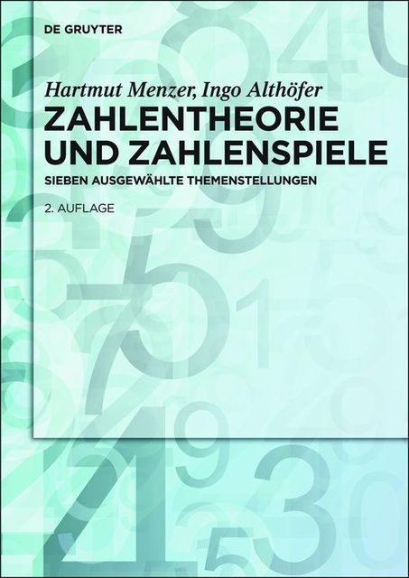 Zahlentheorie und Zahlenspiele, Hartmut Menzer, Ingo Althöfer