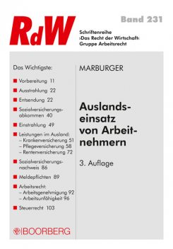 Auslandseinsatz von Arbeitnehmern, Horst Marburger