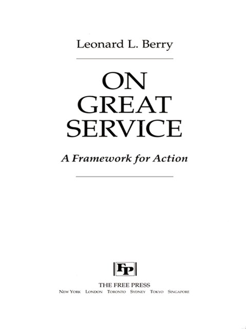 On Great Service, Leonard L. Berry