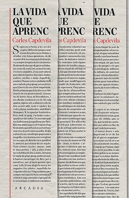 La vida que aprenc, Carles Capdevila Plandiura
