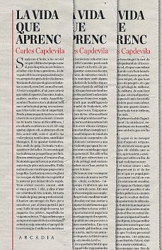 La vida que aprenc, Carles Capdevila Plandiura
