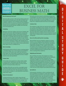 Excel For Business Math, Speedy Publishing