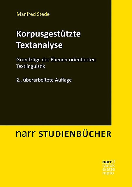Korpusgestützte Textanalyse, Manfred Stede
