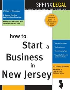 How to Start a Business in New Jersey, Rebecca A. DeSimone