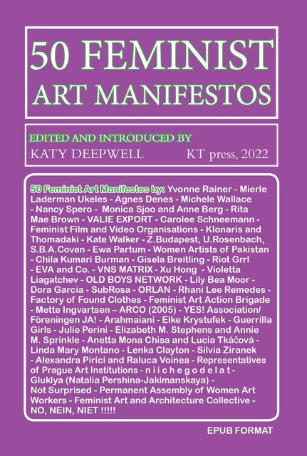 50 Feminist Art Manifestos, Katy Deepwell