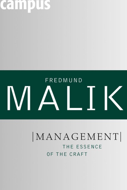 Management, Fredmund Malik