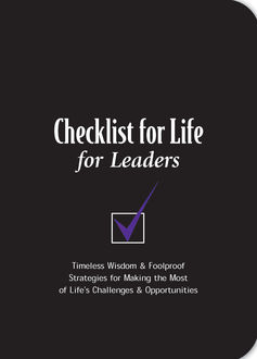 Checklist for Life for Leaders, Checklist for Life
