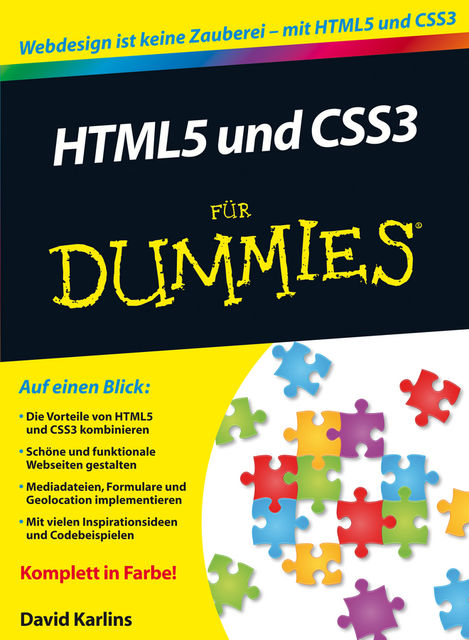 HTML5 und CSS3 fr Dummies, Judith Muhr, David Karlins