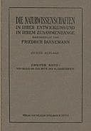 Die Naturwissenschaften in ihrer Entwicklung und in ihrem Zusammenhange, II. Band Von Galilei bis zur Mitte des XVIII. Jahrhunderts, Friedrich Dannemann
